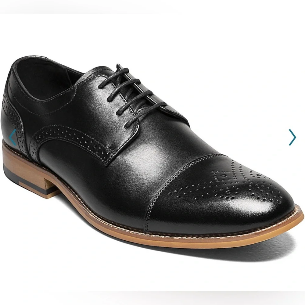 NIB Men’s Stacy Adams Darren Oxford Shoes Size 8.5 - Picture 1 of 6